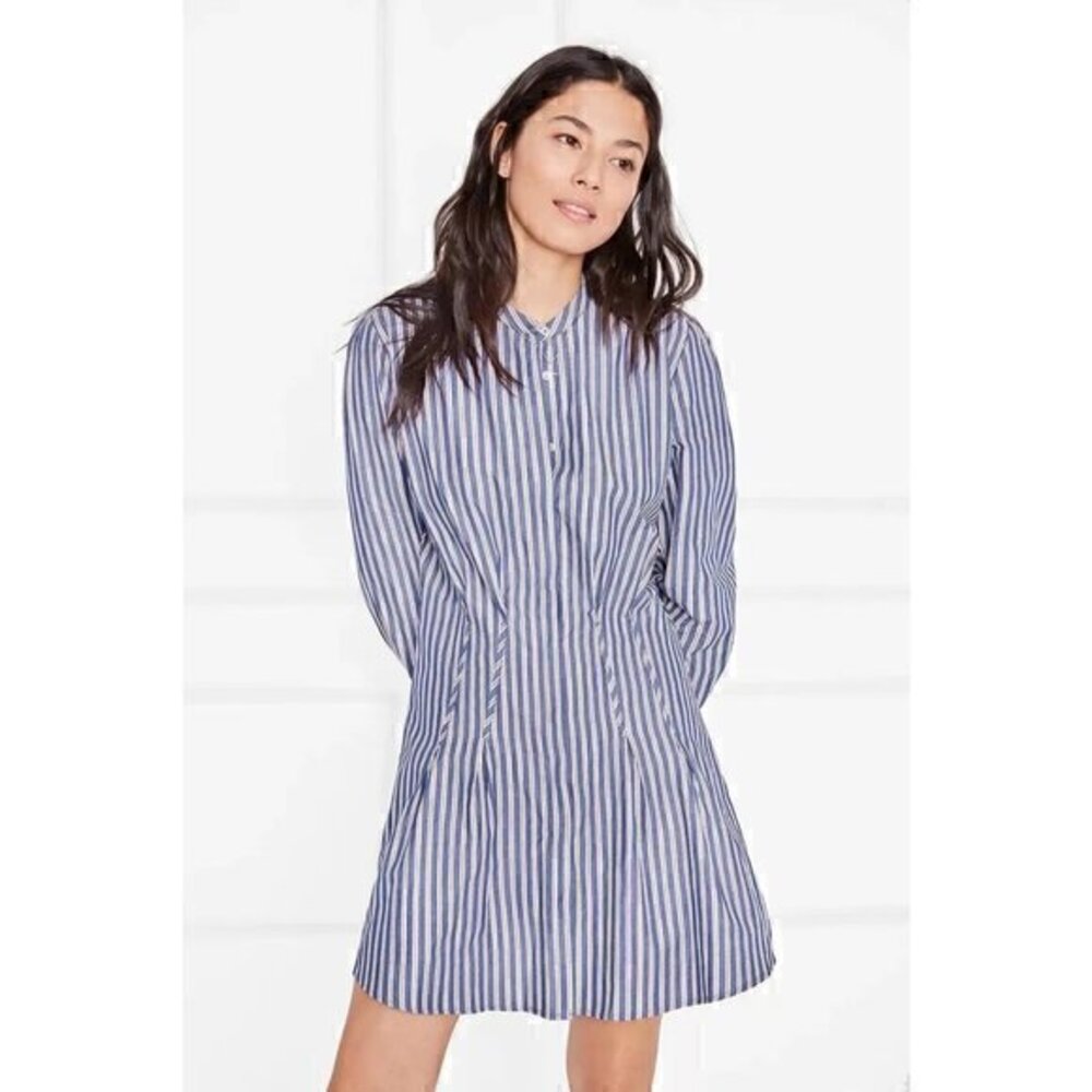 Anine Bing Cotton Poplin Ophelia Striped Button Up Shirt Dress Size M NWOT